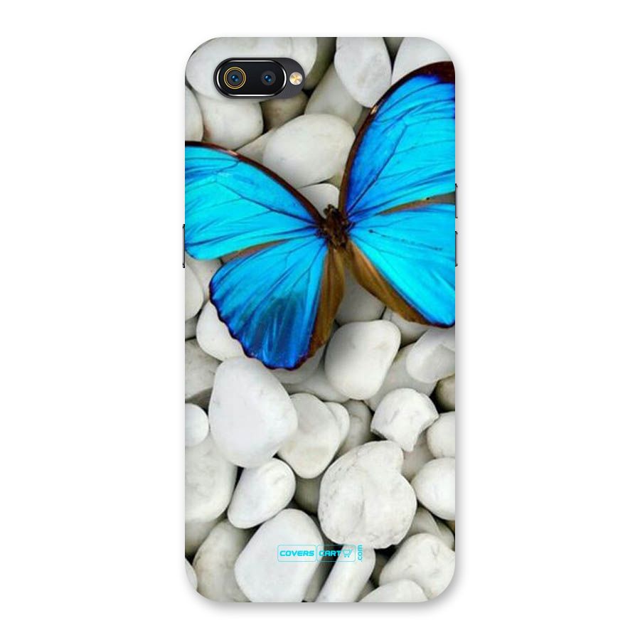 Blue Butterfly Back Case for Realme C2