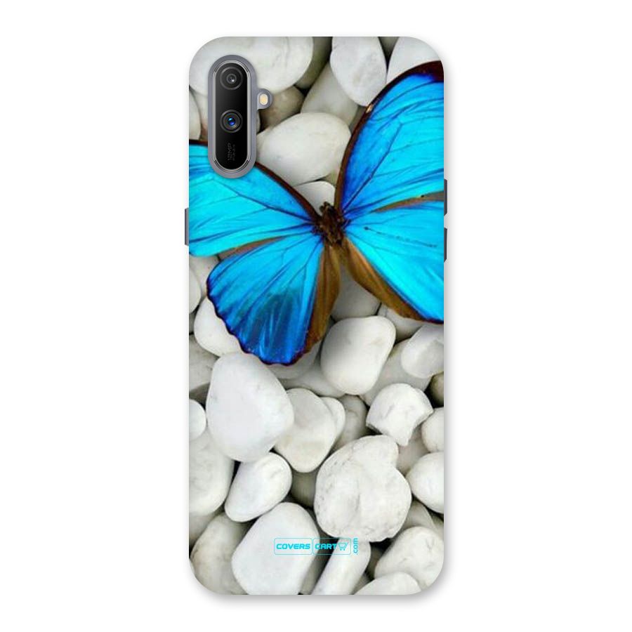 Blue Butterfly Back Case for Realme C3
