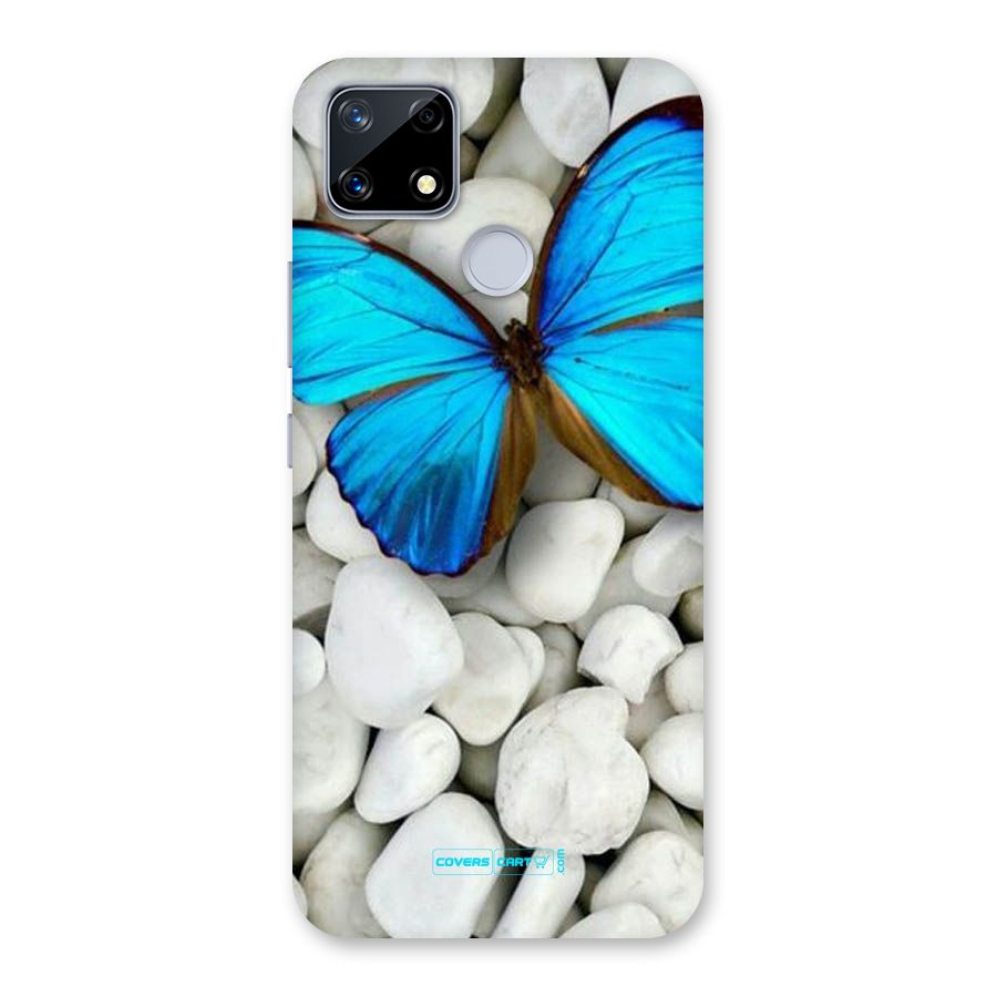 Blue Butterfly Back Case for Realme Narzo 20