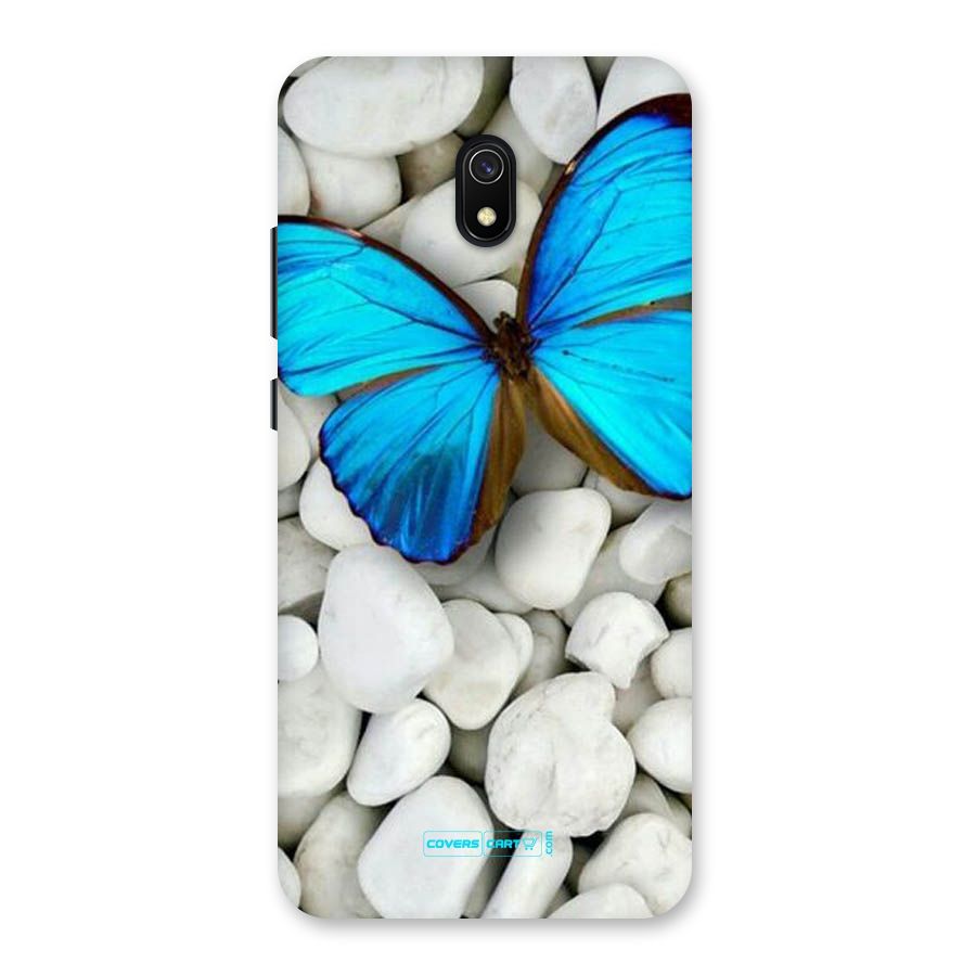Blue Butterfly Back Case for Redmi 8A
