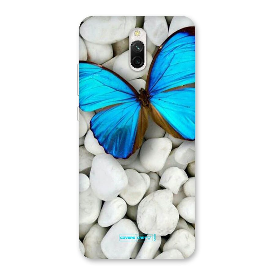 Blue Butterfly Back Case for Redmi 8A Dual