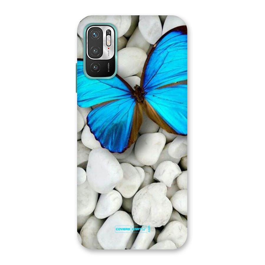 Blue Butterfly Back Case for Redmi Note 10T 5G