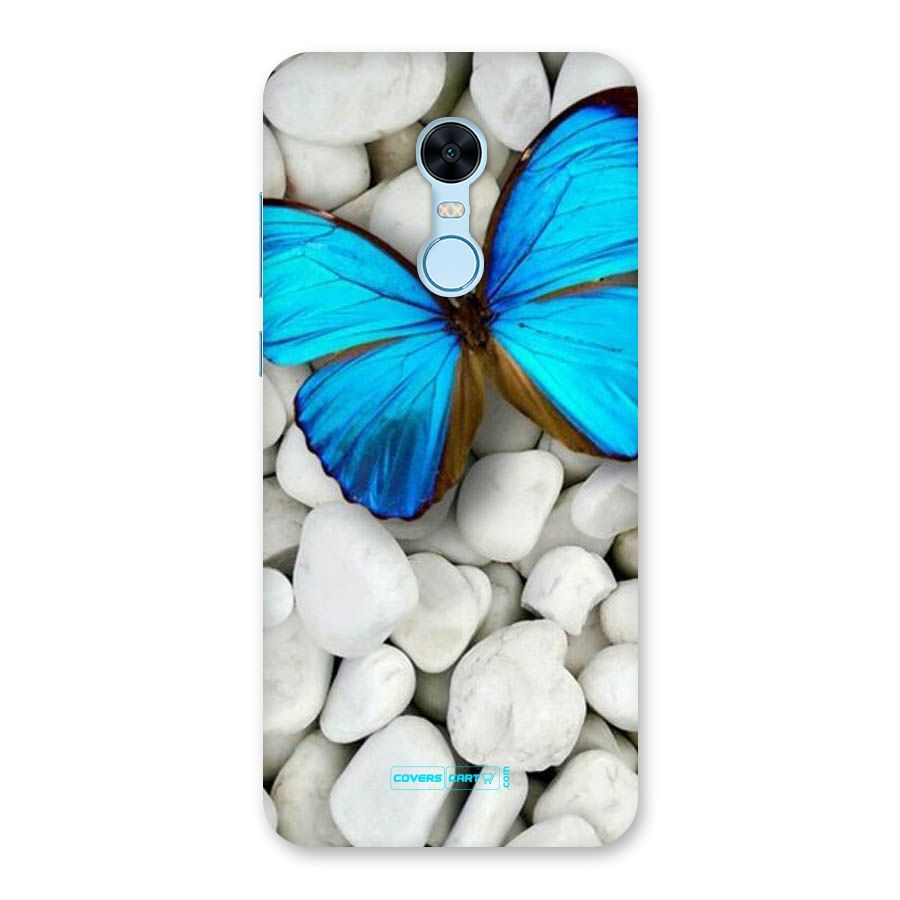 Blue Butterfly Back Case for Redmi Note 5
