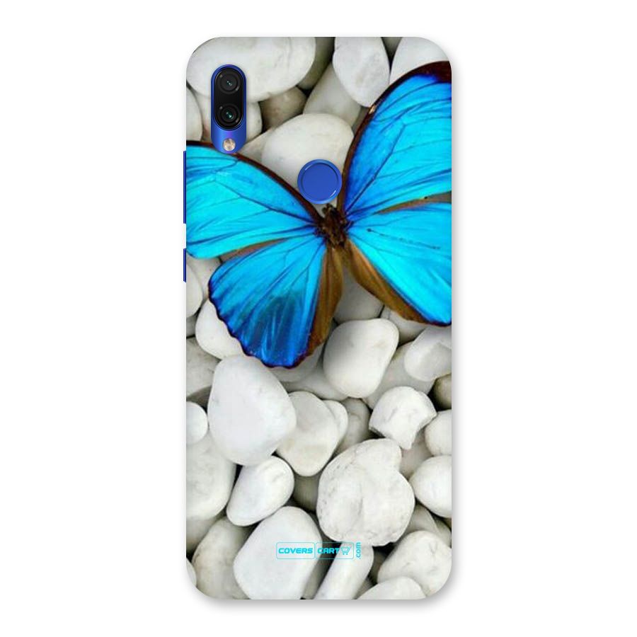 Blue Butterfly Back Case for Redmi Note 7S