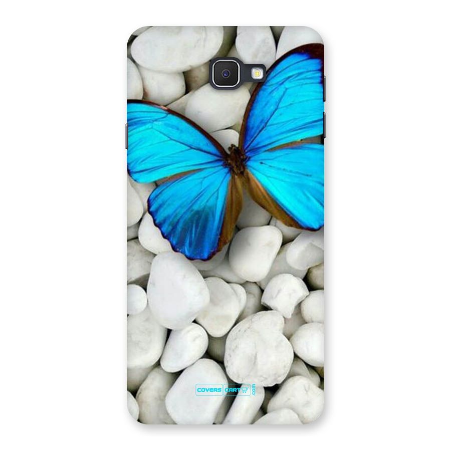 Blue Butterfly Back Case for Samsung Galaxy J7 Prime