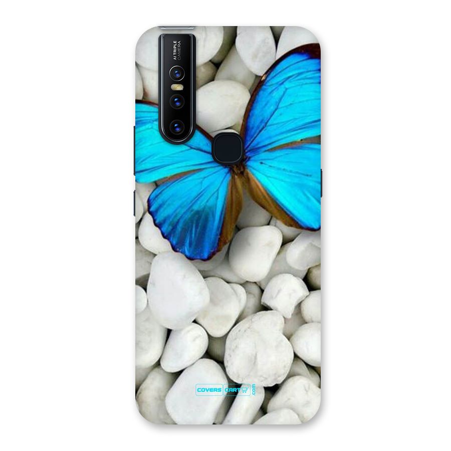 Blue Butterfly Back Case for Vivo V15