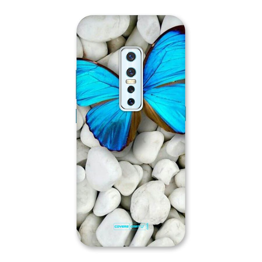 Blue Butterfly Back Case for Vivo V17 Pro