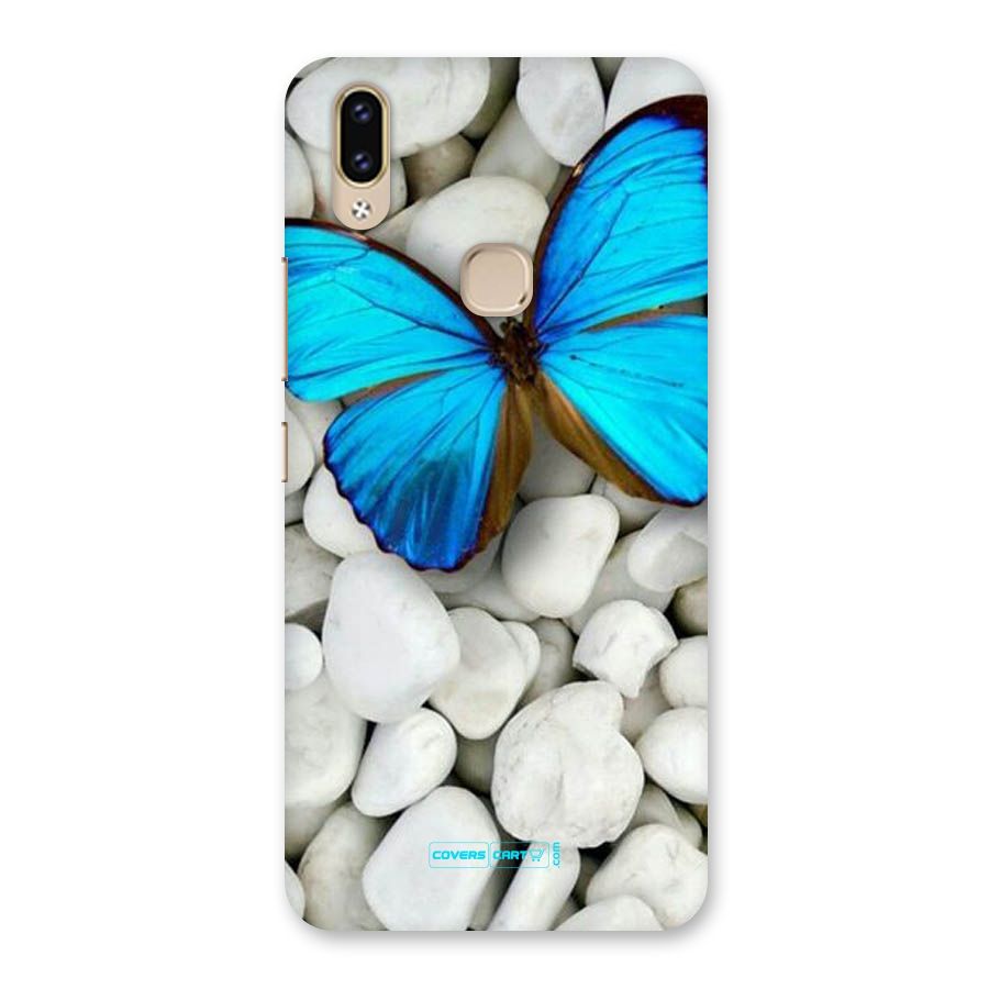 Blue Butterfly Back Case for Vivo V9 Youth