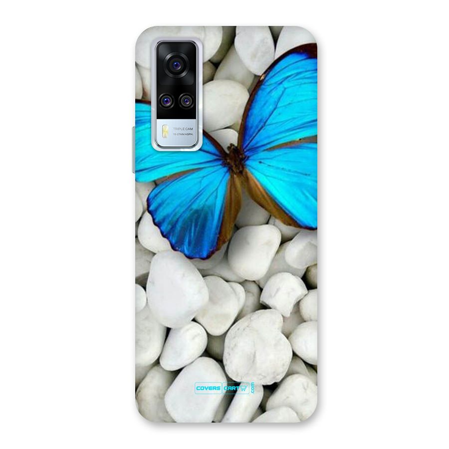 Blue Butterfly Back Case for Vivo Y31