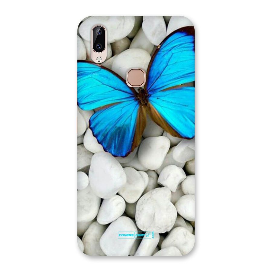 Blue Butterfly Back Case for Vivo Y83 Pro