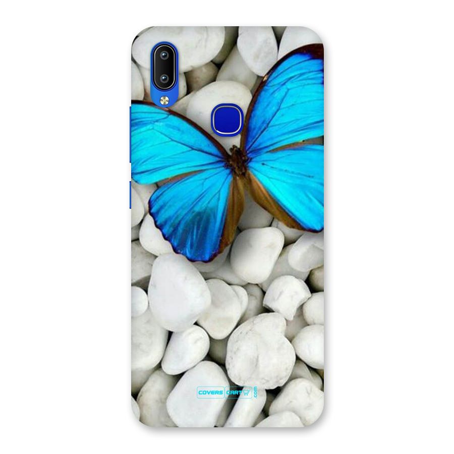 Blue Butterfly Back Case for Vivo Y91