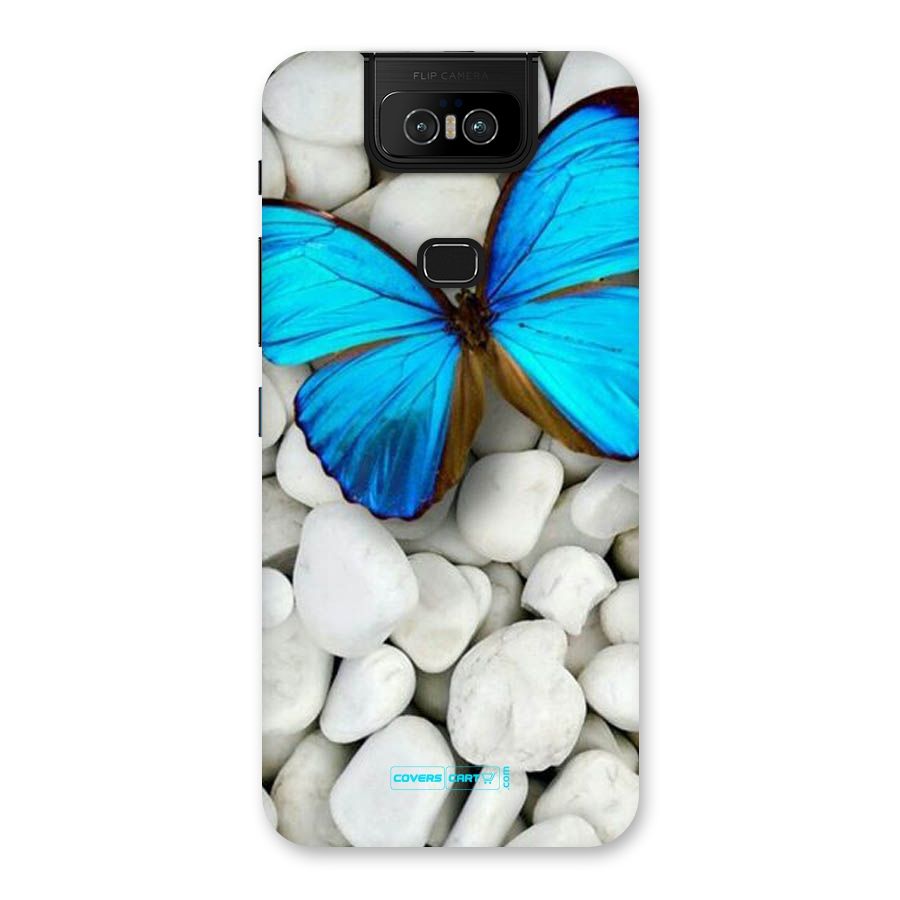 Blue Butterfly Back Case for Zenfone 6z