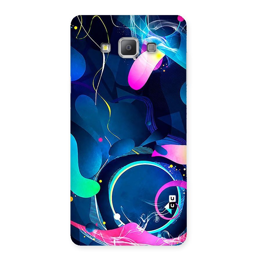 Blue Circle Flow Back Case for Galaxy A7