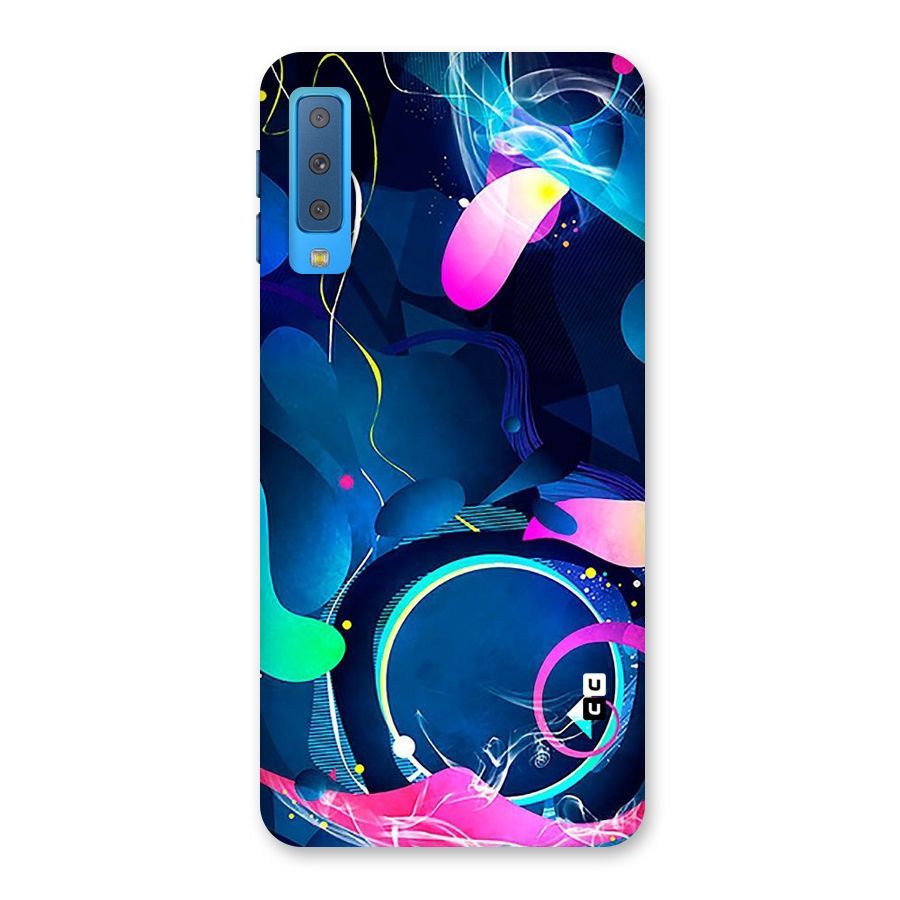 Blue Circle Flow Back Case for Galaxy A7 (2018)
