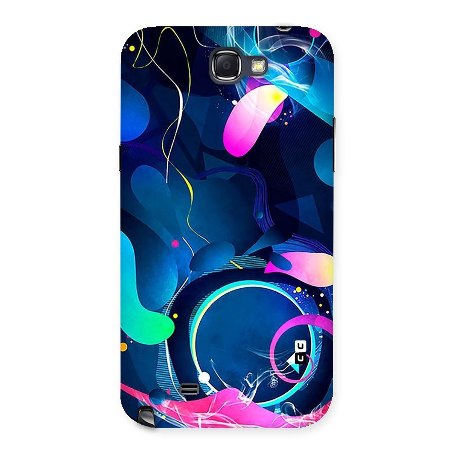 Blue Circle Flow Back Case for Galaxy Note 2