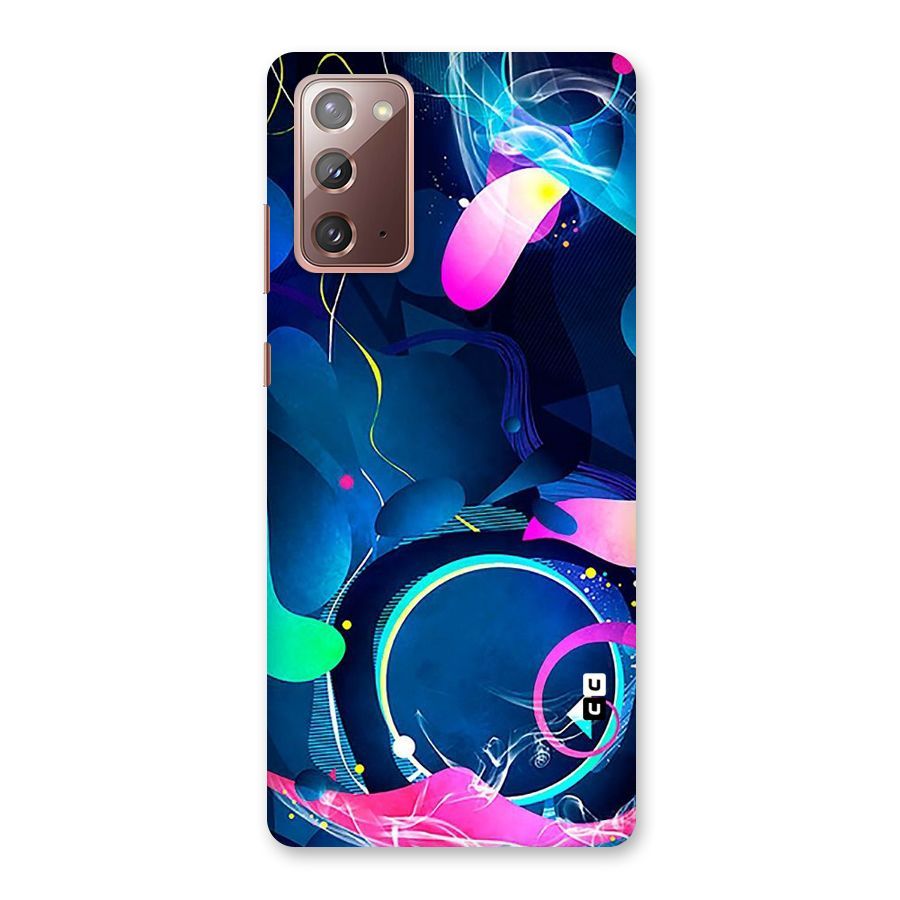 Blue Circle Flow Back Case for Galaxy Note 20