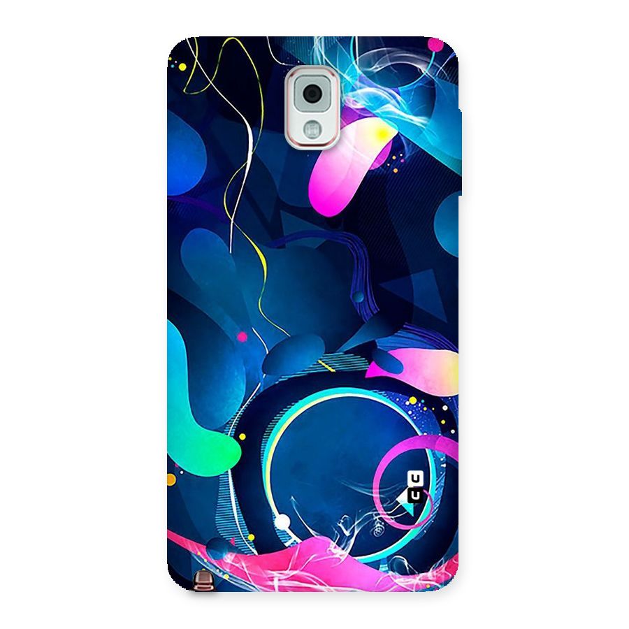 Blue Circle Flow Back Case for Galaxy Note 3