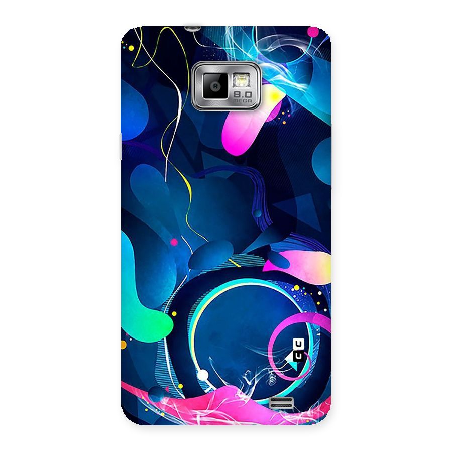Blue Circle Flow Back Case for Galaxy S2