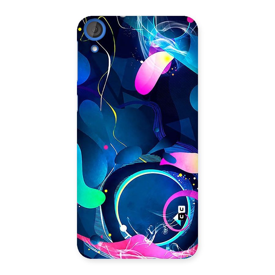 Blue Circle Flow Back Case for HTC Desire 820