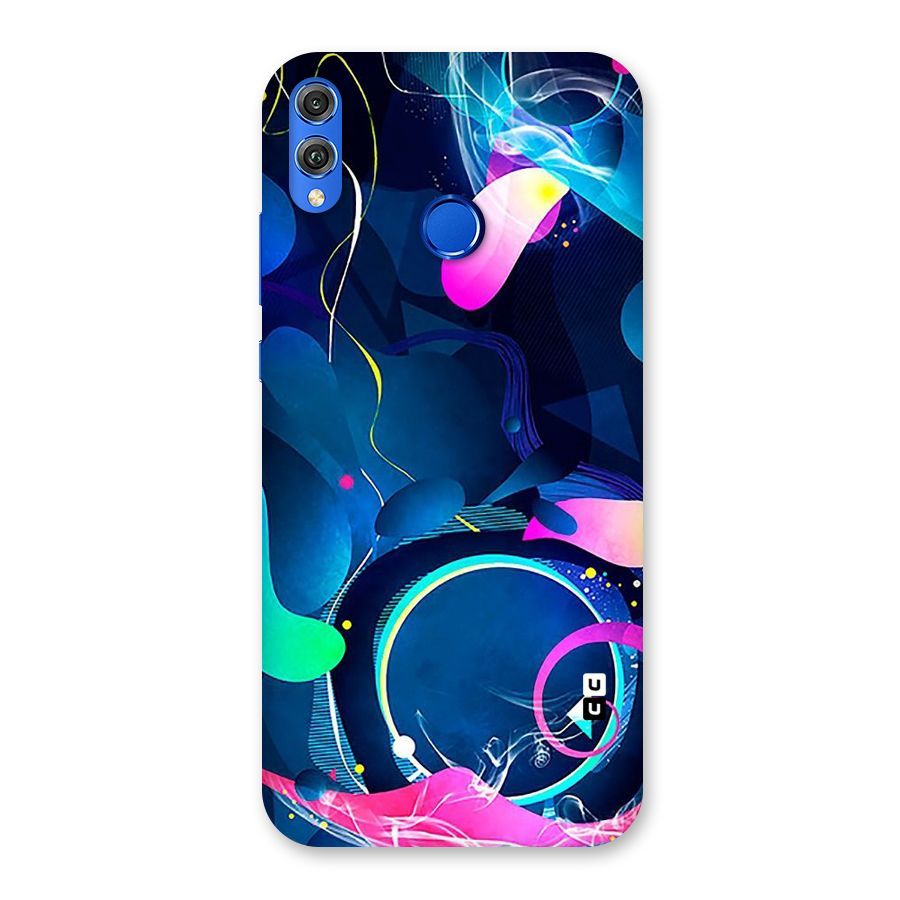Blue Circle Flow Back Case for Honor 8X