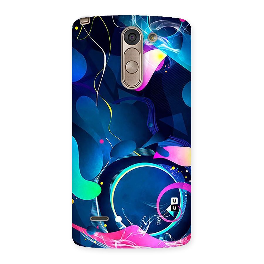 Blue Circle Flow Back Case for LG G3 Stylus