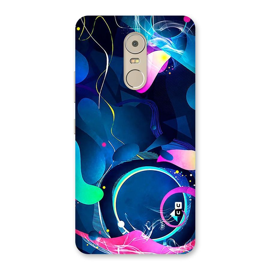 Blue Circle Flow Back Case for Lenovo K6 Note
