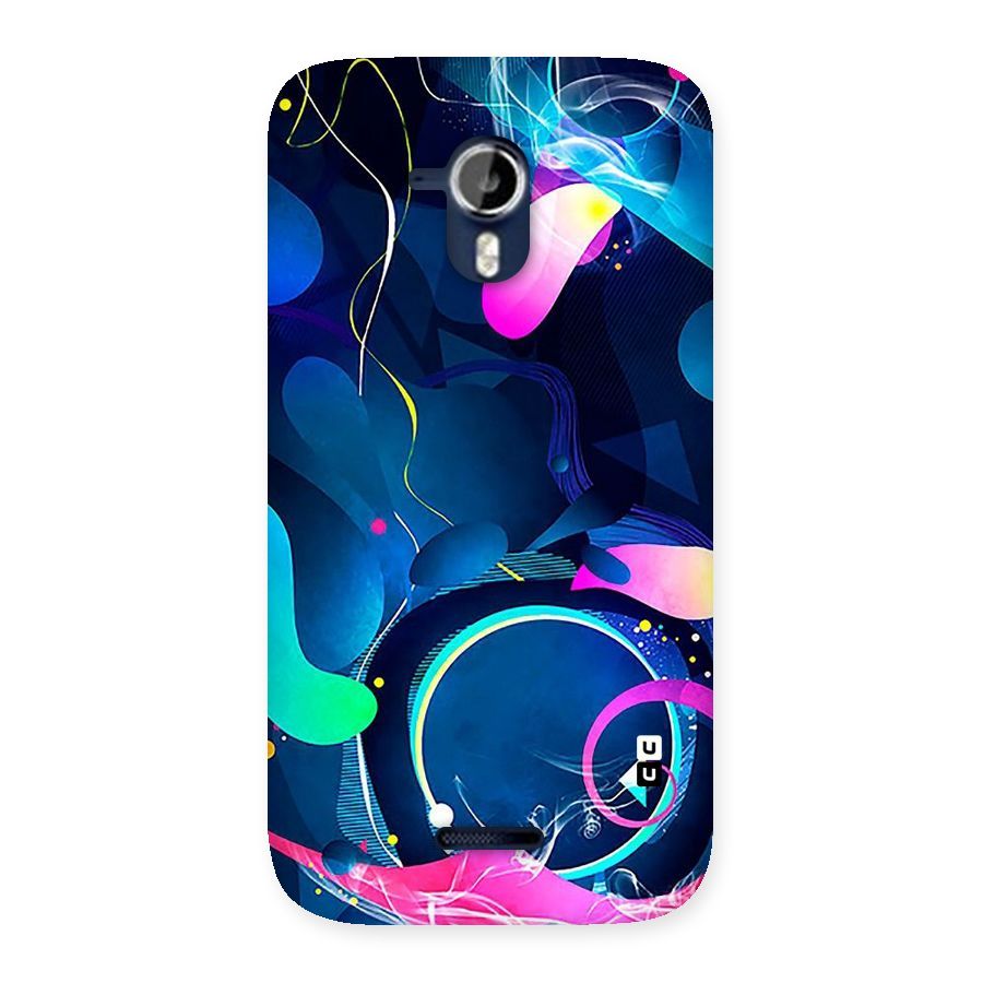 Blue Circle Flow Back Case for Micromax Canvas Magnus A117