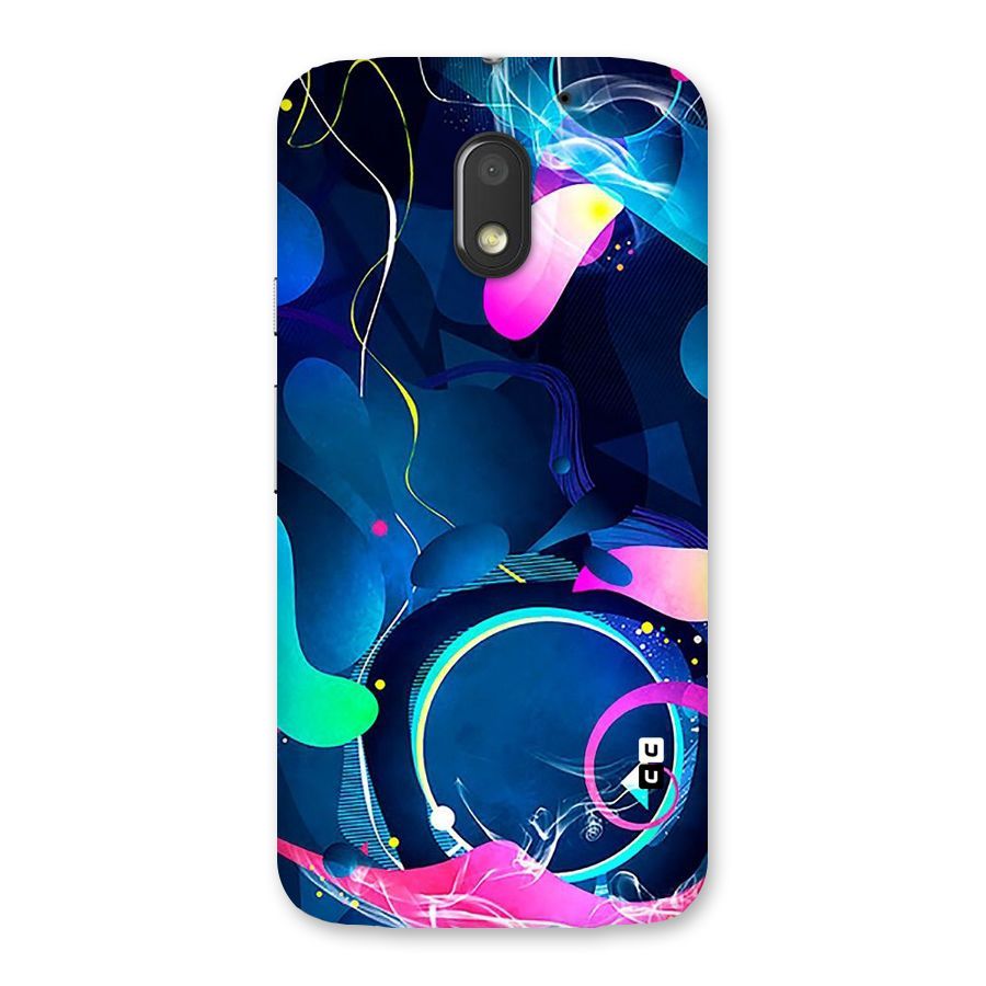 Blue Circle Flow Back Case for Moto E3 Power