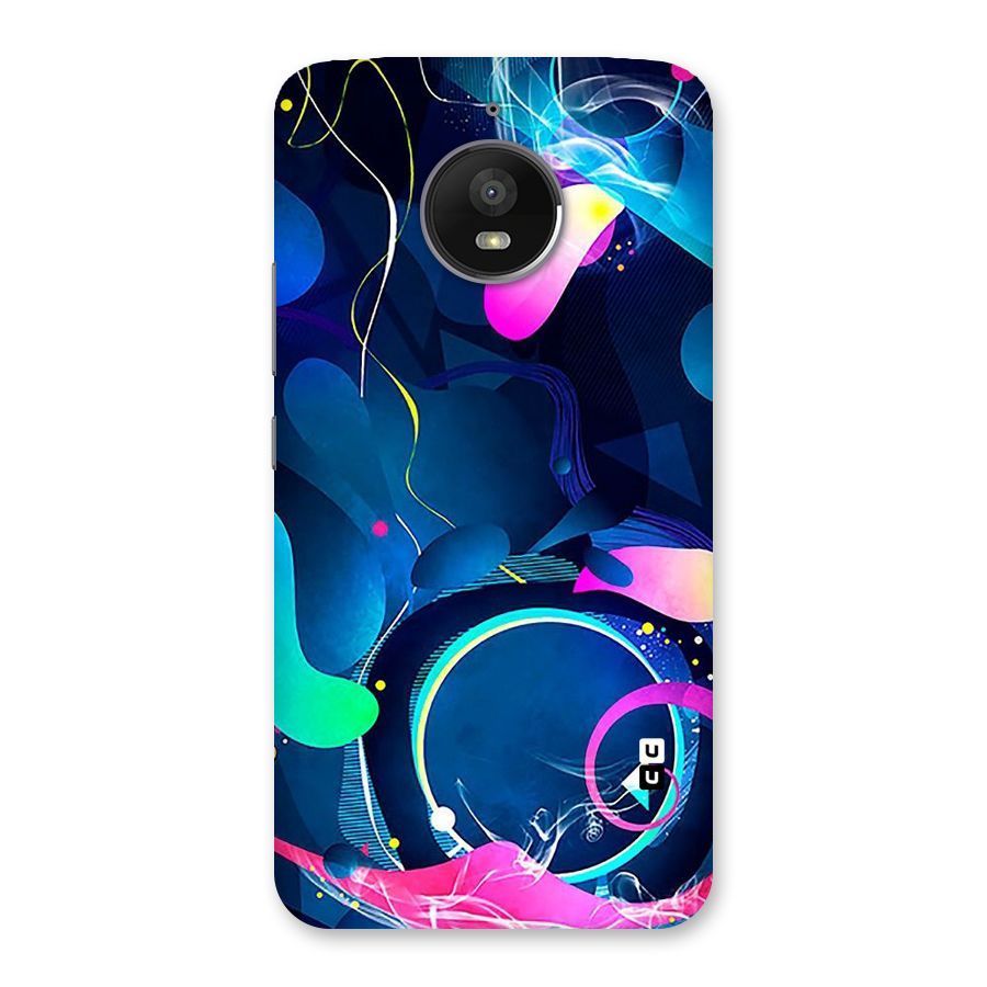 Blue Circle Flow Back Case for Moto E4 Plus