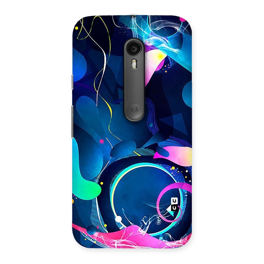 Blue Circle Flow Back Case for Moto G3