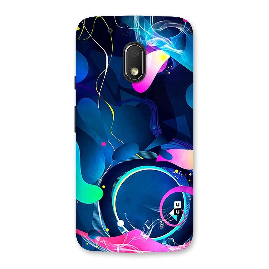 Blue Circle Flow Back Case for Moto G4 Play