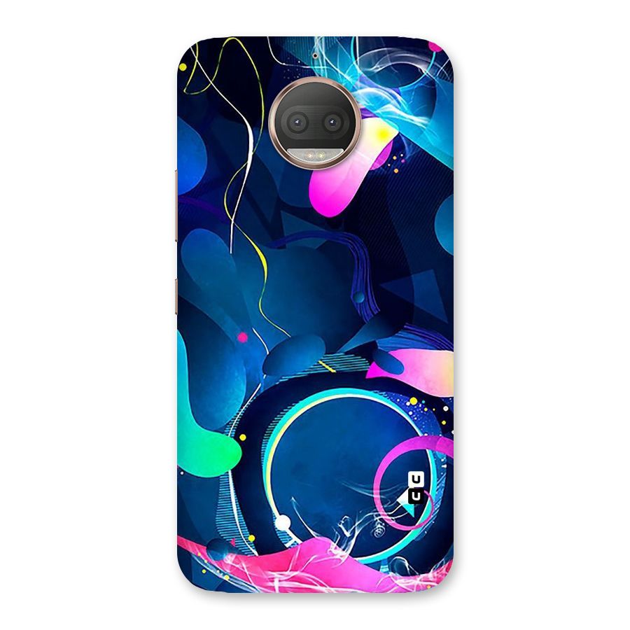 Blue Circle Flow Back Case for Moto G5s Plus