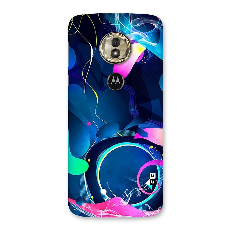 Blue Circle Flow Back Case for Moto G6 Play