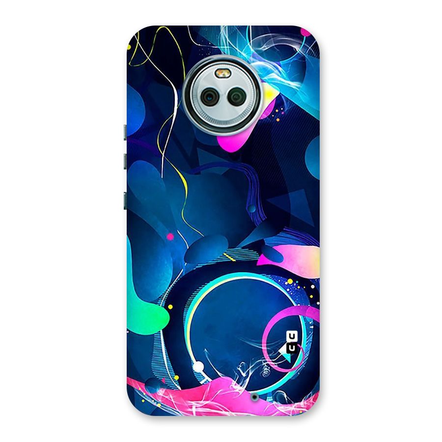 Blue Circle Flow Back Case for Moto X4