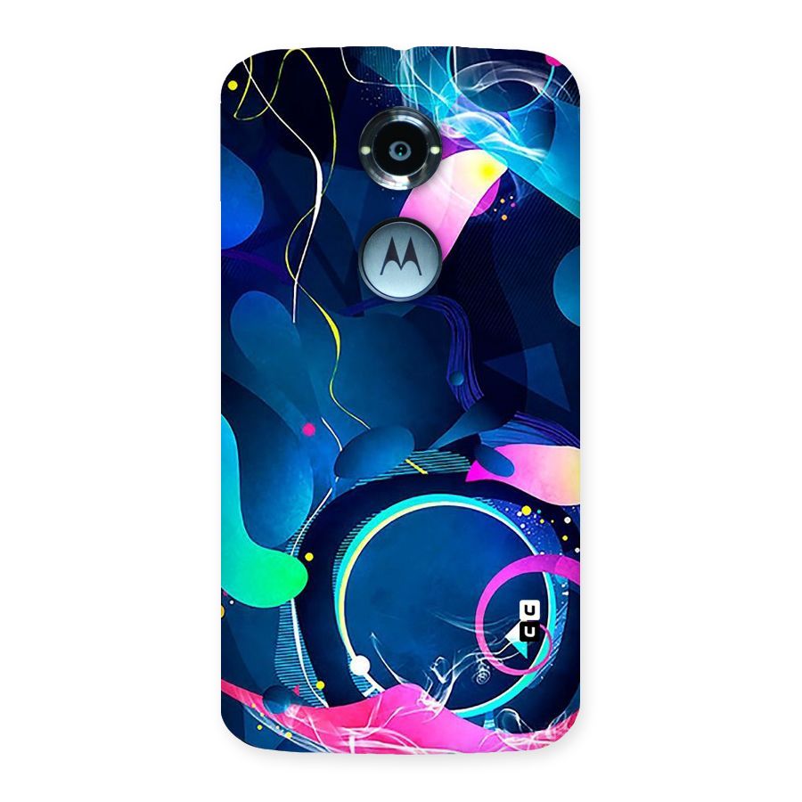 Blue Circle Flow Back Case for Moto X 2nd Gen
