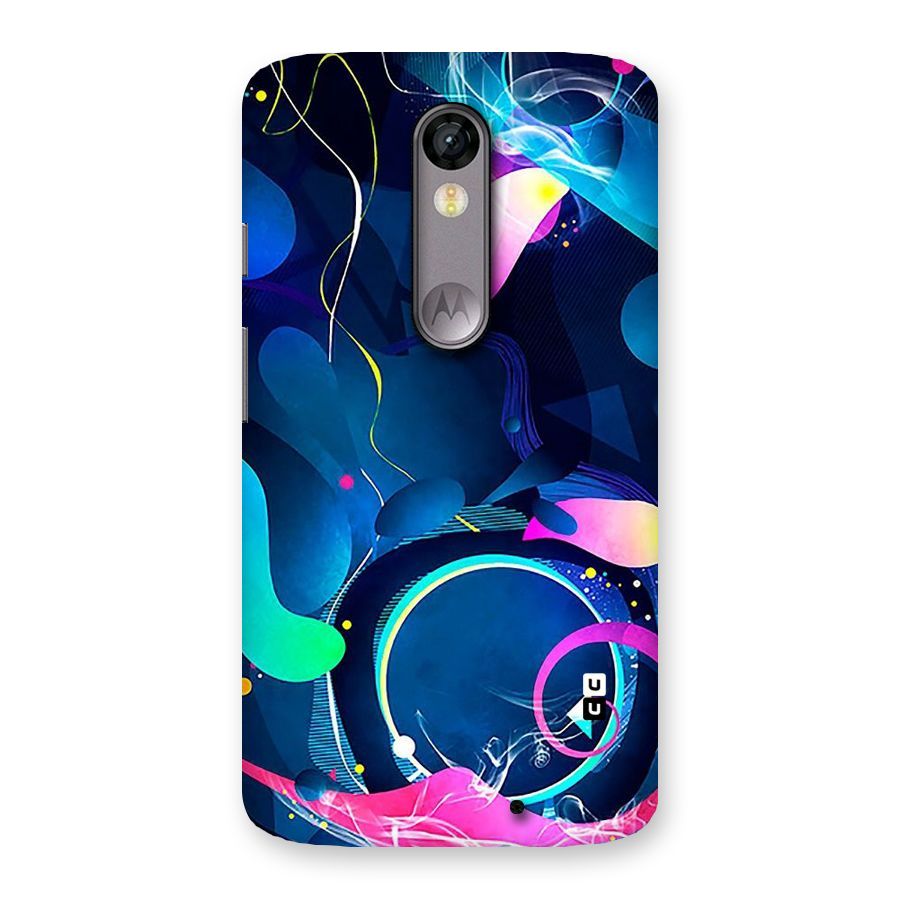 Blue Circle Flow Back Case for Moto X Force