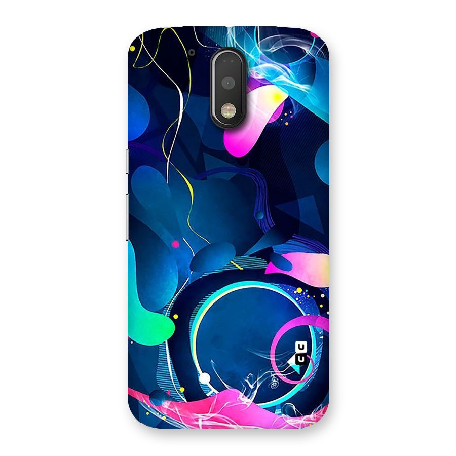Blue Circle Flow Back Case for Motorola Moto G4