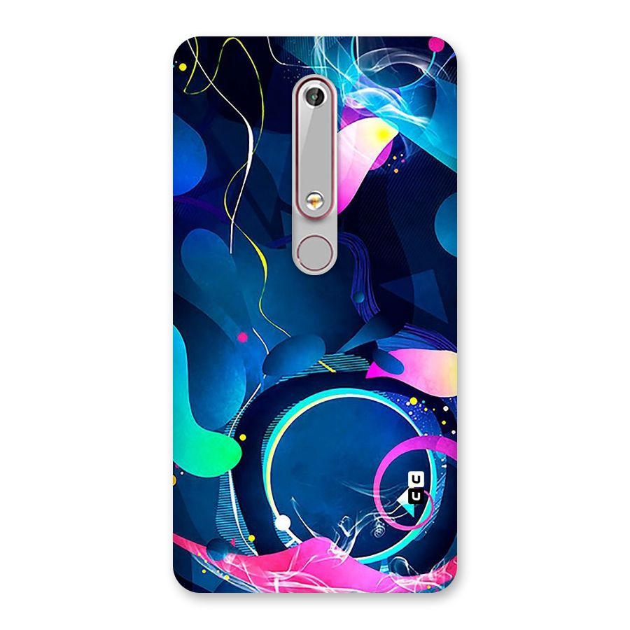 Blue Circle Flow Back Case for Nokia 6.1