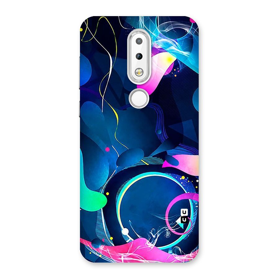 Blue Circle Flow Back Case for Nokia 6.1 Plus
