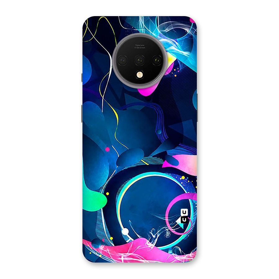 Blue Circle Flow Back Case for OnePlus 7T