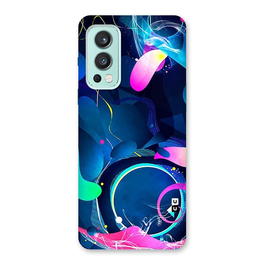 Blue Circle Flow Back Case for OnePlus Nord 2 5G