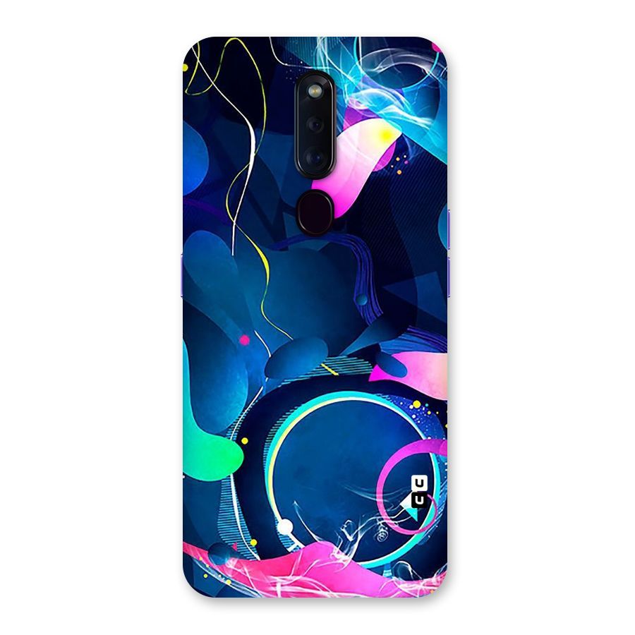 Blue Circle Flow Back Case for Oppo F11 Pro