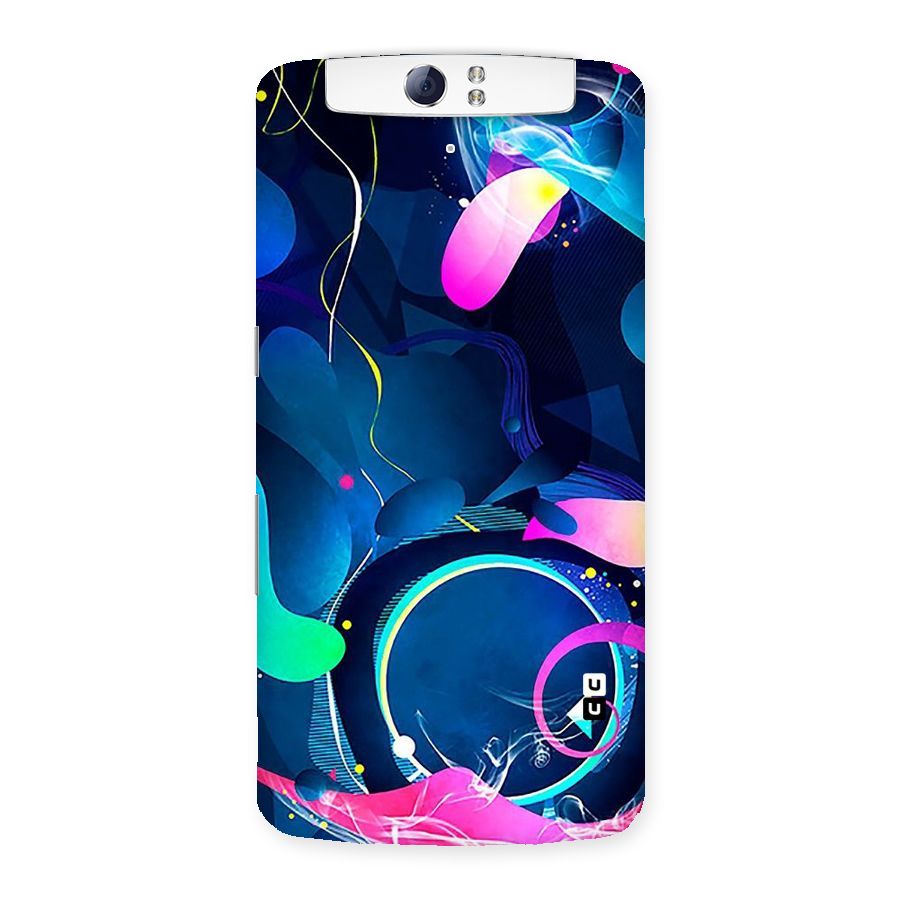 Blue Circle Flow Back Case for Oppo N1