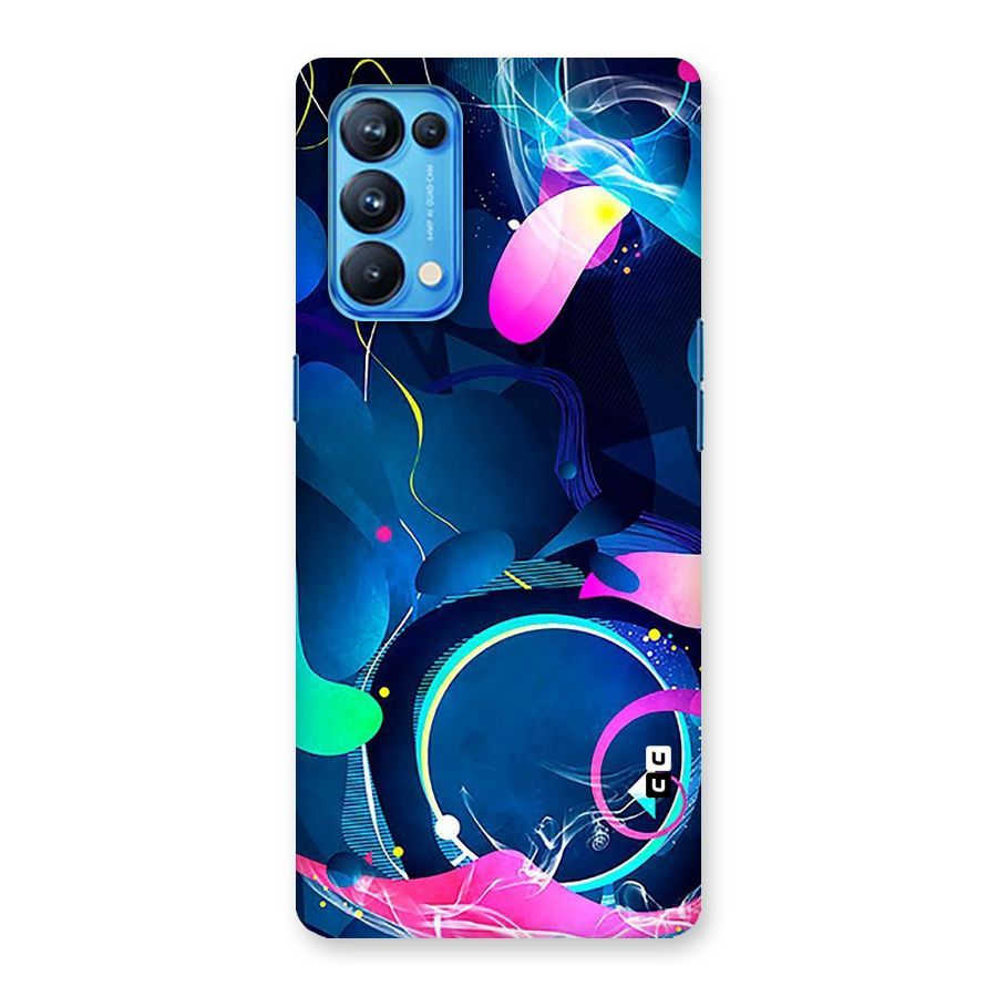 Blue Circle Flow Back Case for Oppo Reno5 Pro 5G
