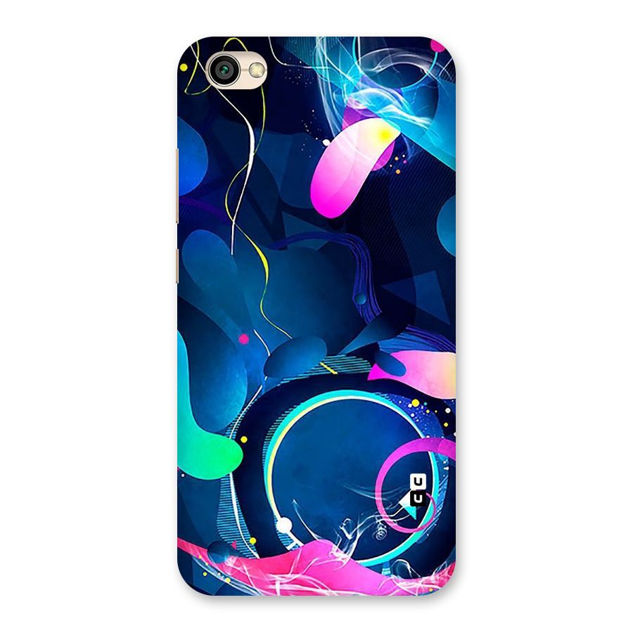 Blue Circle Flow Back Case for Redmi Y1 Lite