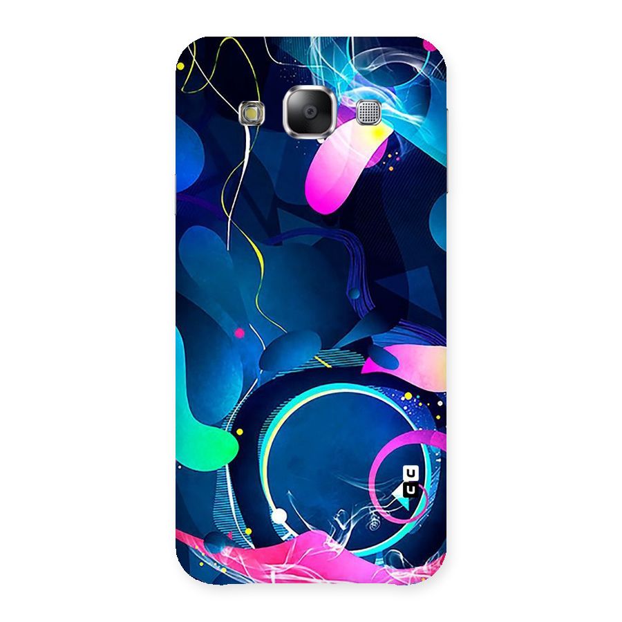 Blue Circle Flow Back Case for Samsung Galaxy E5