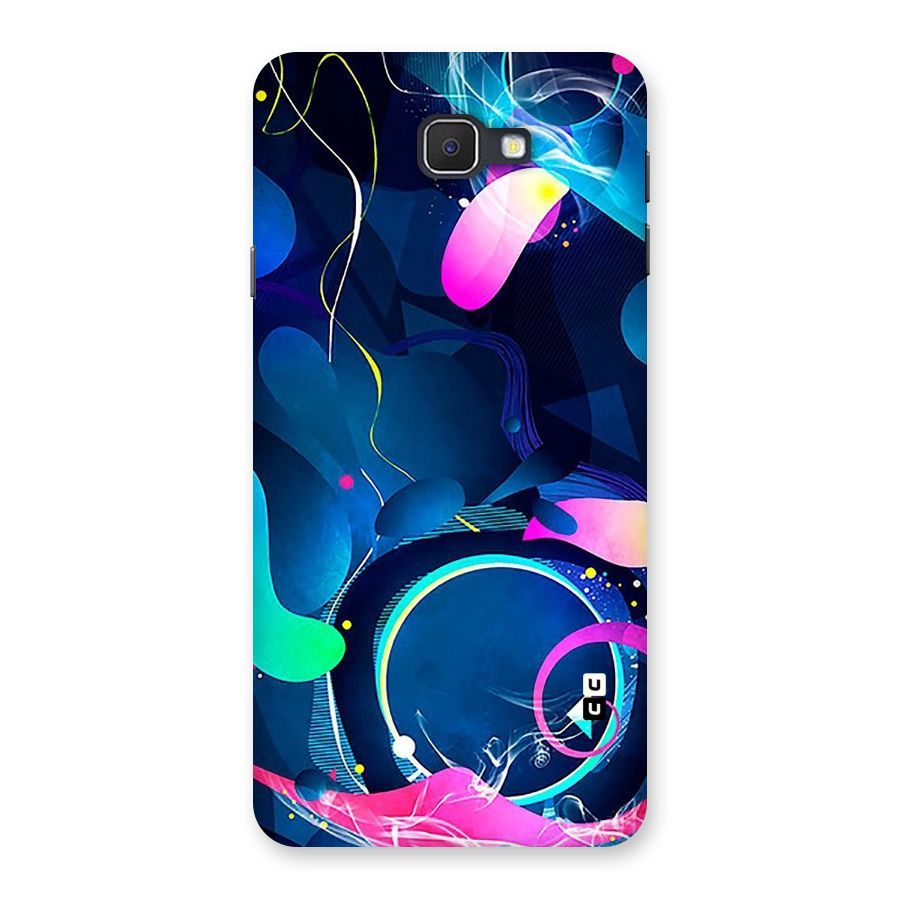 Blue Circle Flow Back Case for Samsung Galaxy J7 Prime