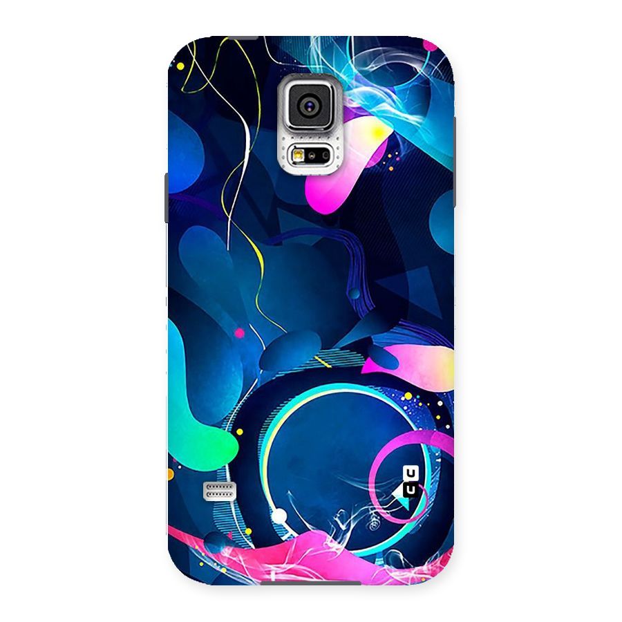 Blue Circle Flow Back Case for Samsung Galaxy S5