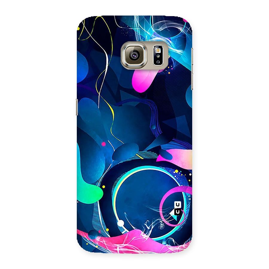 Blue Circle Flow Back Case for Samsung Galaxy S6 Edge