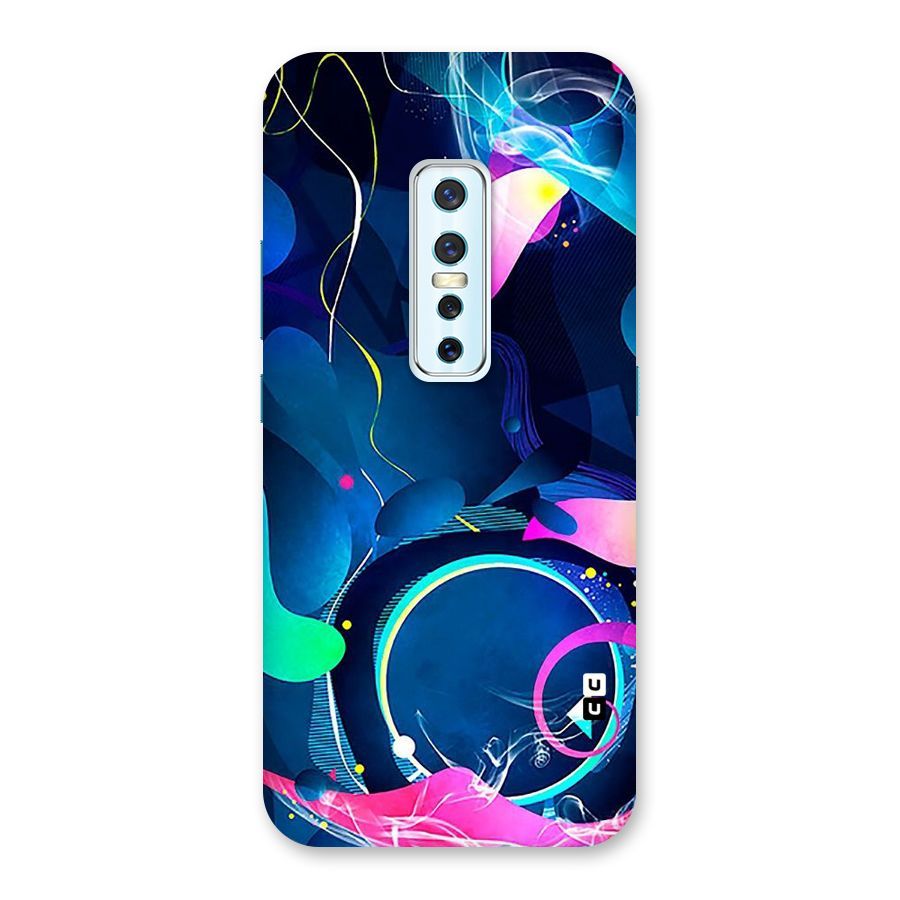 Blue Circle Flow Back Case for Vivo V17 Pro